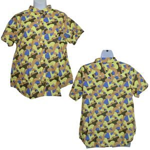 Wildfang The Essnetial Short Sleeve Button Up in Pop Art Size 2X NWT